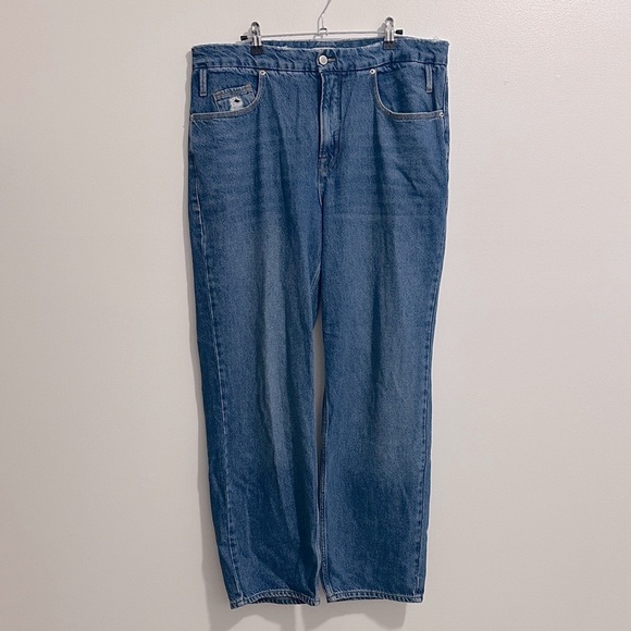 Good American Good 90s Relaxed Jeans Blue541 Medium Wash Womens 14/32 - Picture 3 of 8